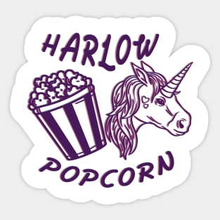 Harlow And Popcorn Funny Popcorn The Pony Sticker